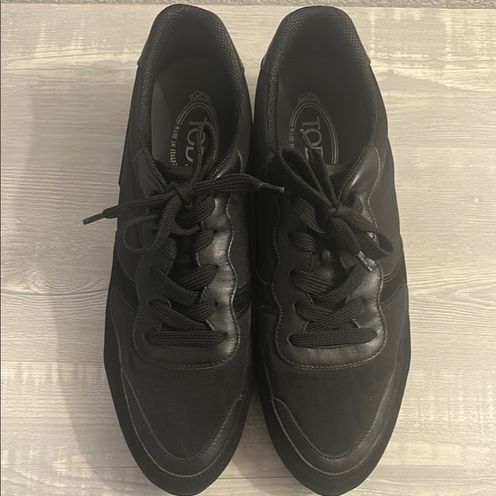 Tod’s Women’s Black Sneakers EU Size 40 US Size 9.5/10
